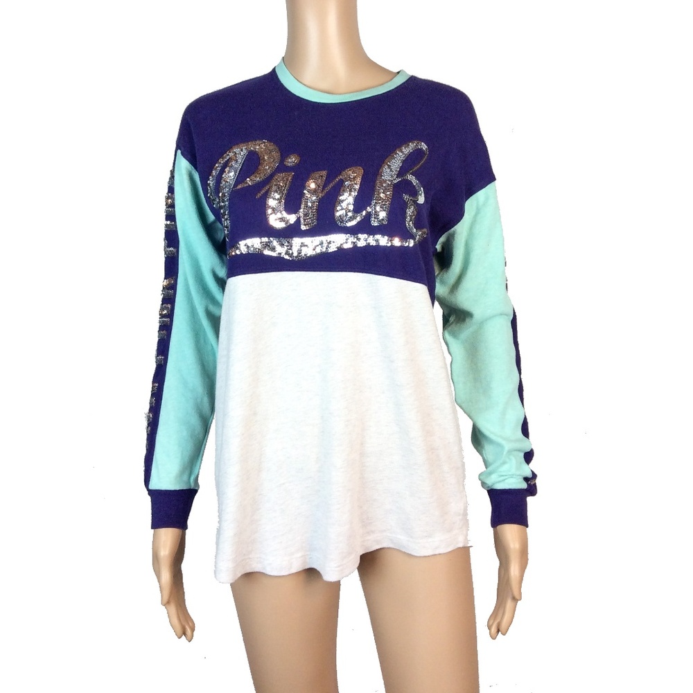 Victoria's Secret sequin bling crewneck sweater